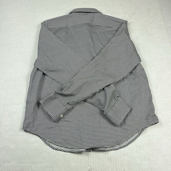 Chaps Womens No Iron Button Down Shirt Plaid Long Sleeve Collared Top PS Petites - Picture 8 of 10